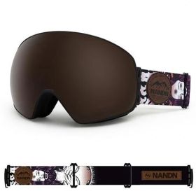 NANDN SNOW ski goggles ATTITUDE NG8 (Option: Black Frame Brown)