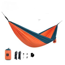 Hammock Outdoor Swing Double Anti-Rollover Outdoor Portable Camping Glider (Option: Orange-Single)