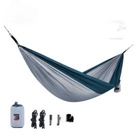 Hammock Outdoor Swing Double Anti-Rollover Outdoor Portable Camping Glider (Option: Grey-Double)