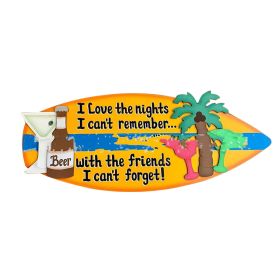 Wooden Surfboard Listing Decoration Surfboard (Option: W style-42X16.6X1cm)