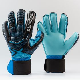 Goalkeeper gloves with fingers (Option: Blue-10number)