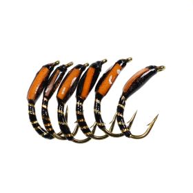 Flying Fishing Road Subbait Glittering Nymph (Option: Orange-6PCS)