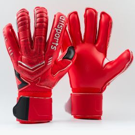 Goalkeeper gloves with fingers (Option: Red-11number)