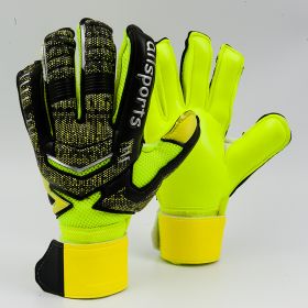 Goalkeeper gloves with fingers (Option: Green-5number)