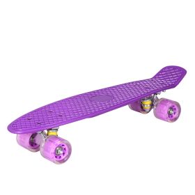 Fashion Creative Personality  Wheel Four-wheel Skateboard (Color: Purple)