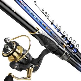 Rock Pole Sea Carbon Super Light Super Hard Long Casting Rod Large Guide Ring Rock Fishing Rod (Option: 5 Style-3.6m single pole)