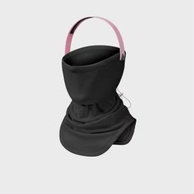 Winter Outdoor Warm And Windproof Ski Face Mask Neck Cover (Option: Black pink rope-One size)