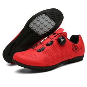 Men's And Women's Fashion Outdoor Casual Mountain Riding Shoes (Option: T28 Red Rubber Type-39)