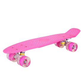 Fashion Creative Personality  Wheel Four-wheel Skateboard (Color: Pink)