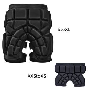 Roller Skating Single And Double Board Ski Hip Protection Set (Option: Hip protection-XXS)