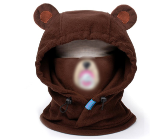 Ski Protection Helmet Hat Head Cover Brown Bear Rabbit White Bear Cartoon (Option: 5style)