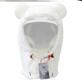 Ski Head Cover Face Mask Ski Helmet Cover Decorative Ears (Option: E style)